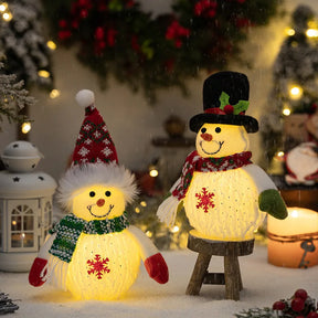 Boneco de Neve com Led para Decoração