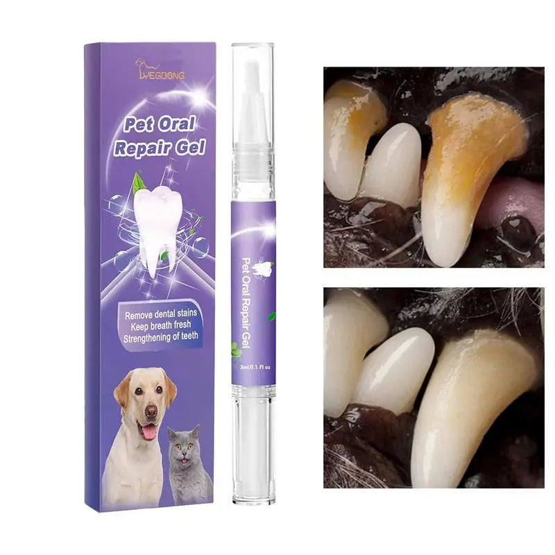 Gel Oral Repair™ - Gel Removedor de Manchas e Bactérias Dentárias Para Pet[COMPRE 1 - LEVE 2]