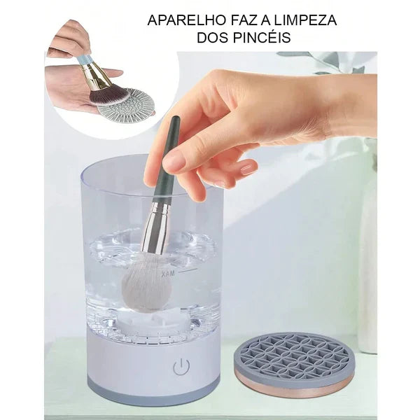 Limpador Automático de Pincéis de Maquiagem- CleanSmart